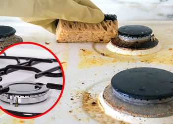 Astuce pour nettoyer et faire briller brûleurs de la cuisinière sans eau de Javel