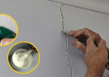 Astuce pour réparer une fissure dans un mur