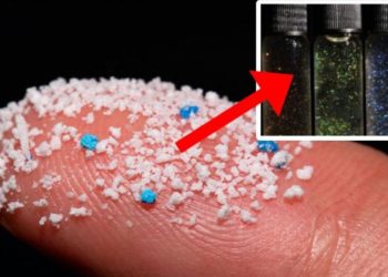 Microplastiques dans les paillettes