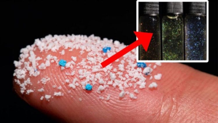 Microplastiques dans les paillettes